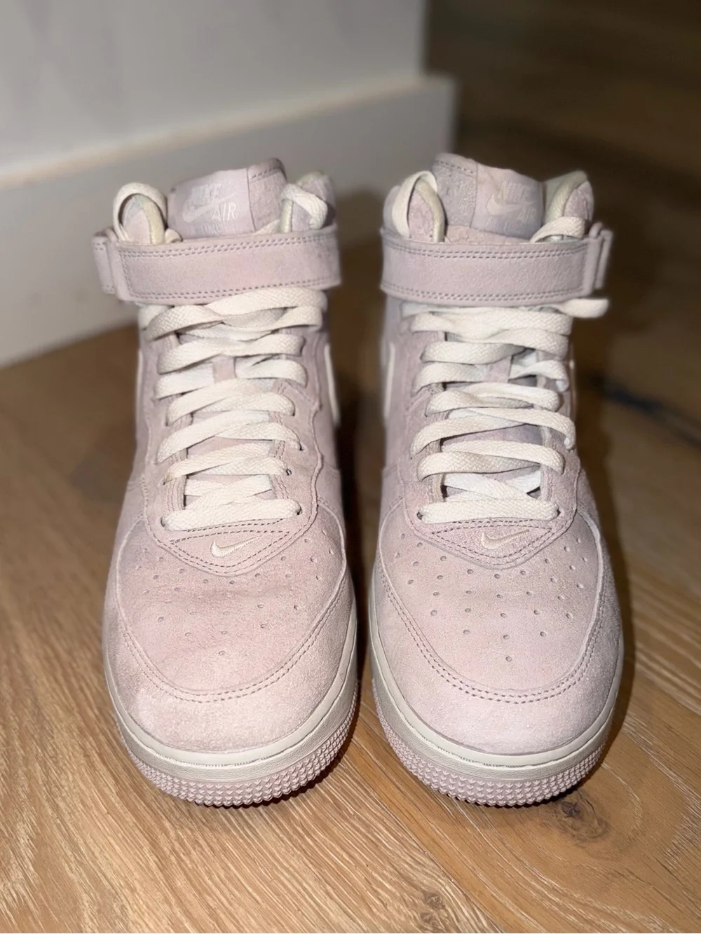 Nike Air Force One Mid-Top Suede Sneakers in Lavender